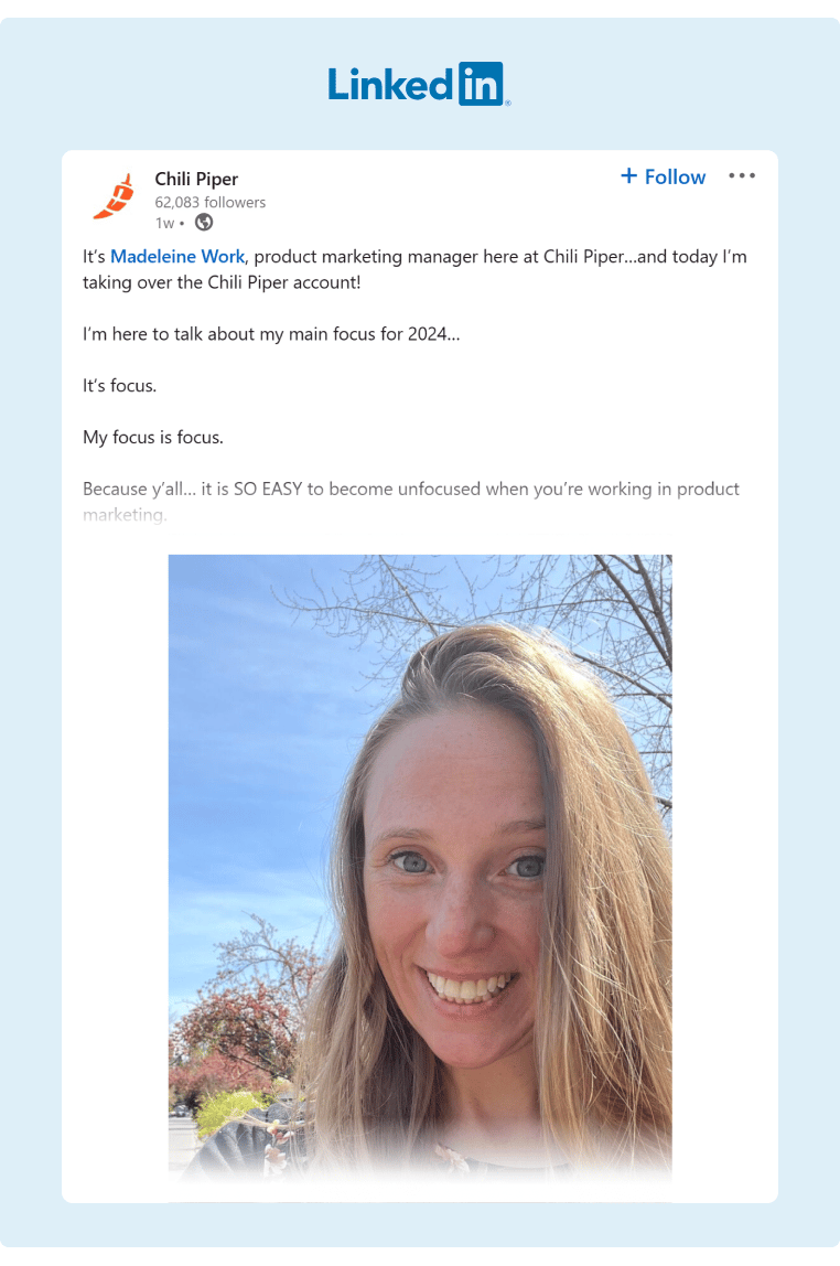 Chili Piper Product Manager shares some insights and tips of how to stay focused on your goals